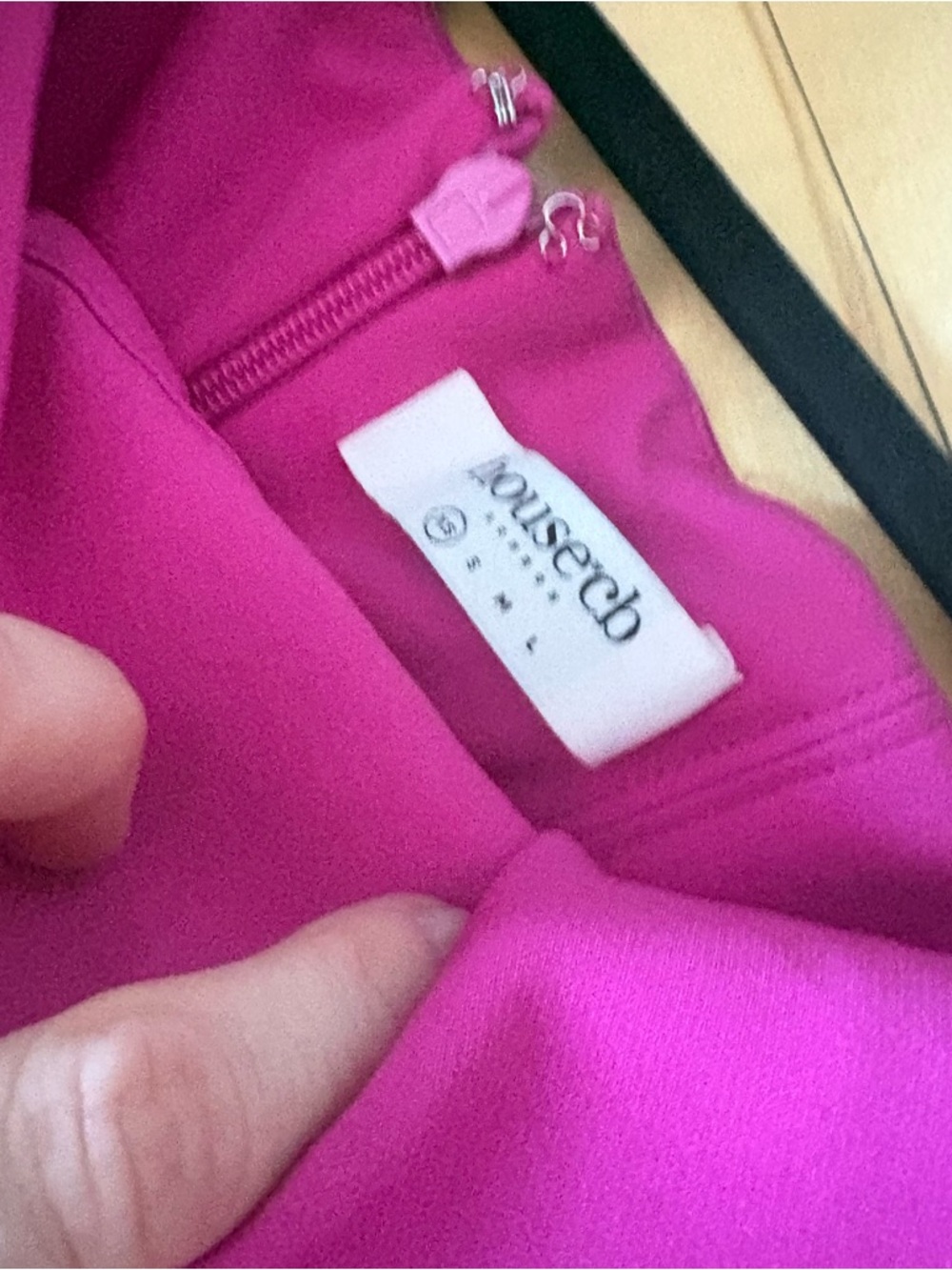 House Of CB Sz XS Casimira Corset Hot Pink Satin Midi Dress - Picture 12 of 15
